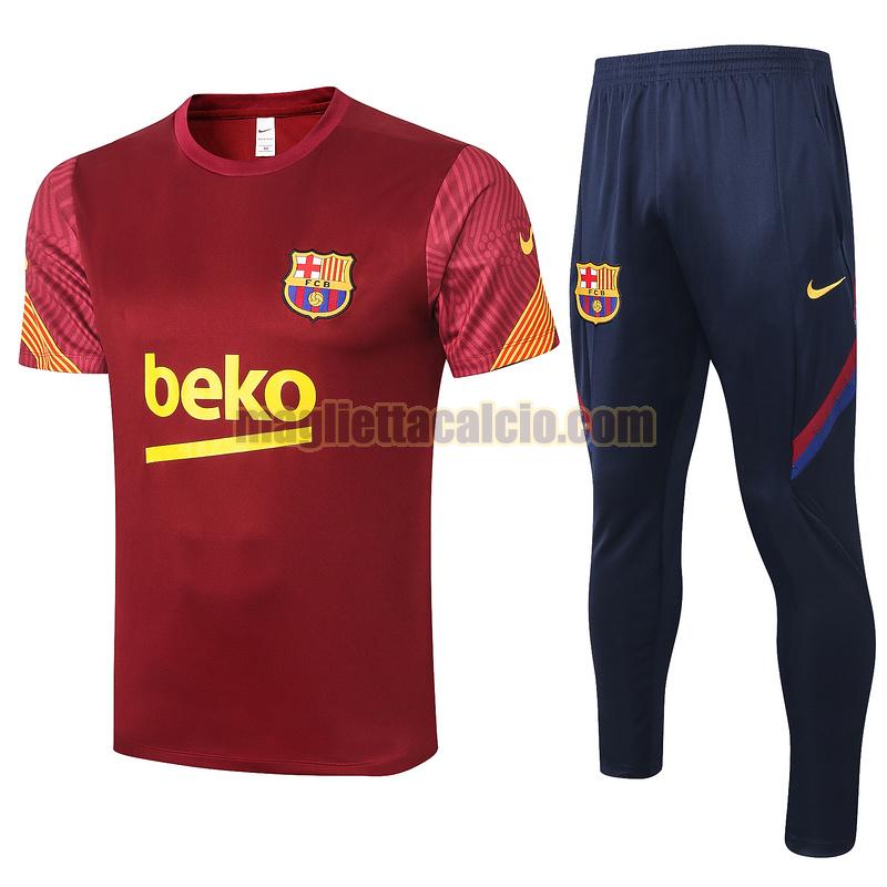 maglia calcio completo barcellona uomo rosso 2020-2021