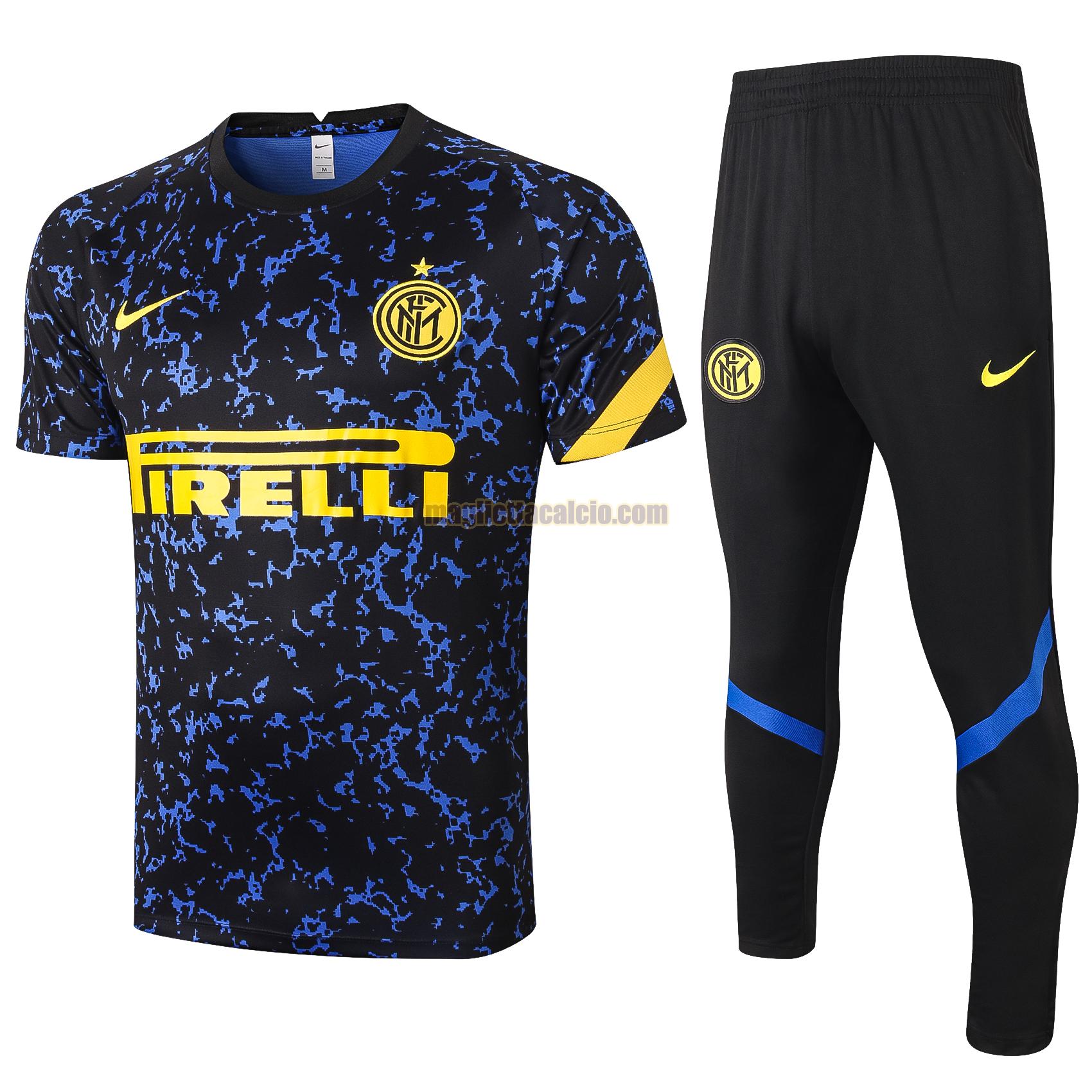 maglia calcio completo inter milan uomo blu 2020-2021