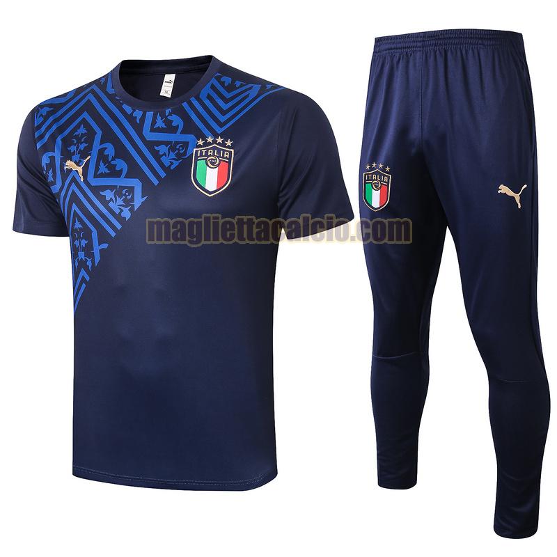 maglia calcio completo italia uomo blu reale 2020-2021