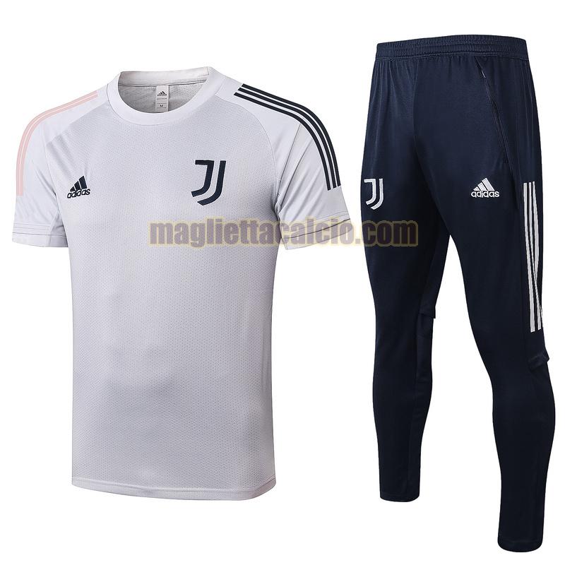 maglia calcio completo juventus uomo grigio 2020-2021