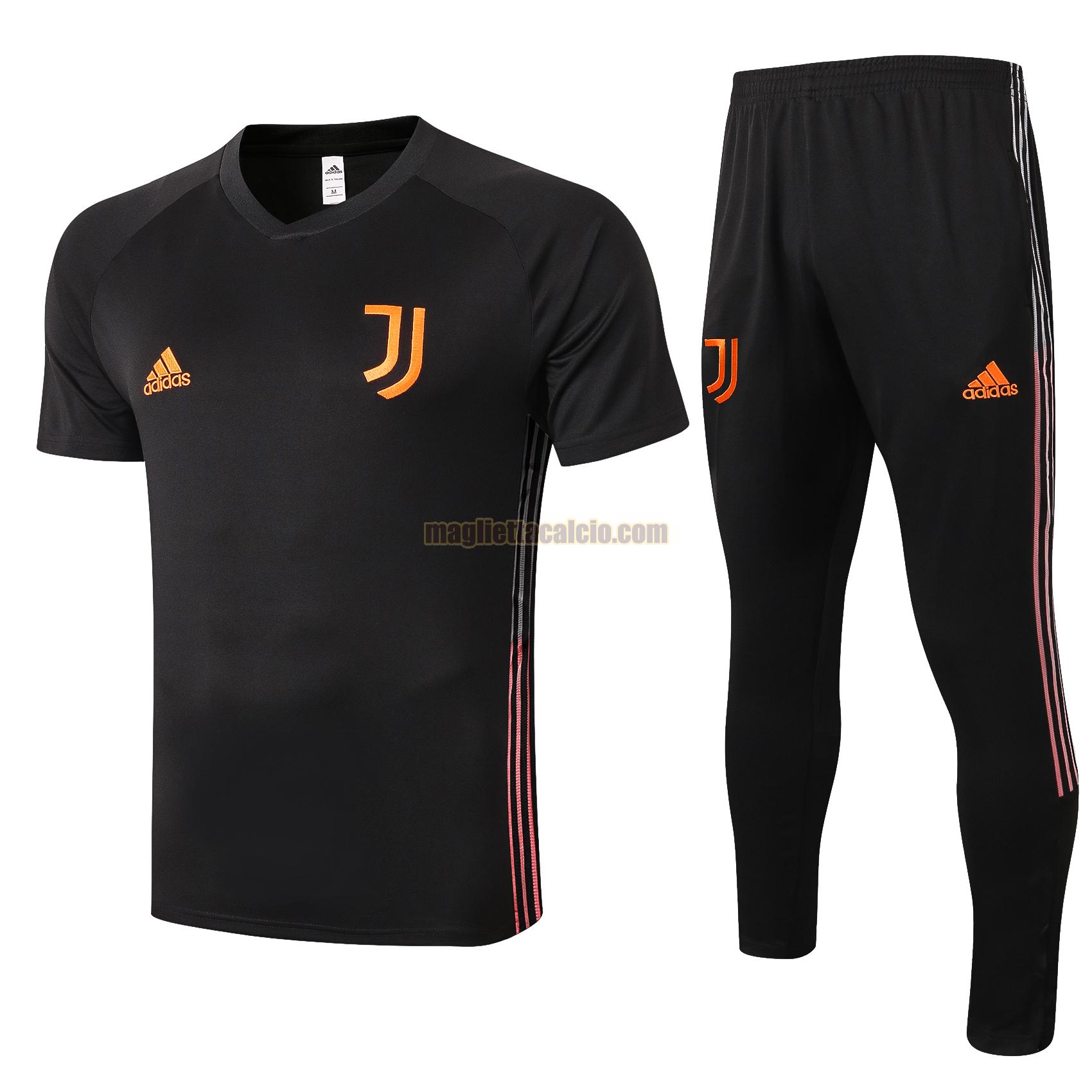 maglia calcio completo juventus uomo nero 2020-2021