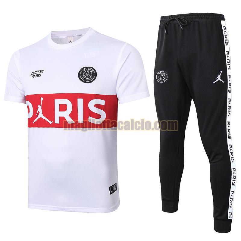 maglia calcio completo paris saint germain uomo bianca 2020-2021