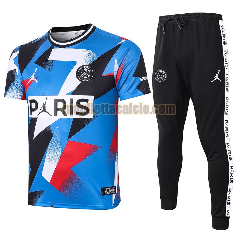 maglia calcio completo paris saint germain uomo blu 2020-2021