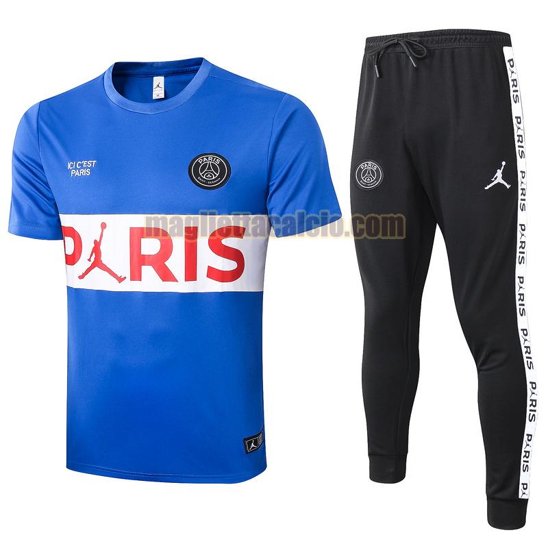 maglia calcio completo paris saint germain uomo blu bianco 2020-2021