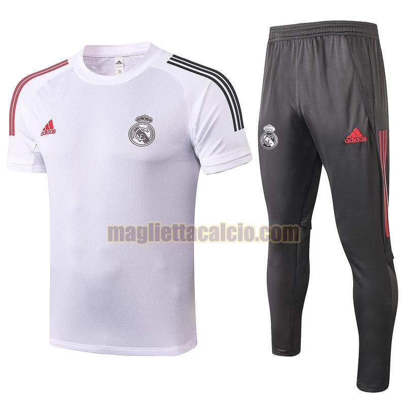 maglia calcio completo real madrid uomo bianca 2020-2021