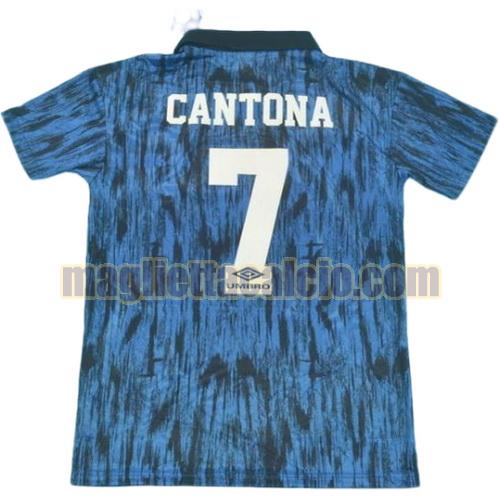 maglia cantona 7 manchester united uomo seconda divisa 1992-1993