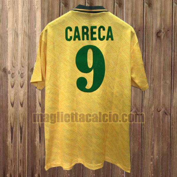 maglia careca 9 brasile uomo giallo prima divisa 1991-1993