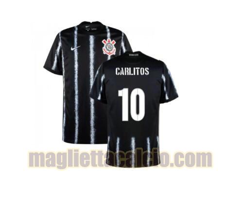 maglia carlitos 10 corinthians paulista uomo seconda 2021-2022