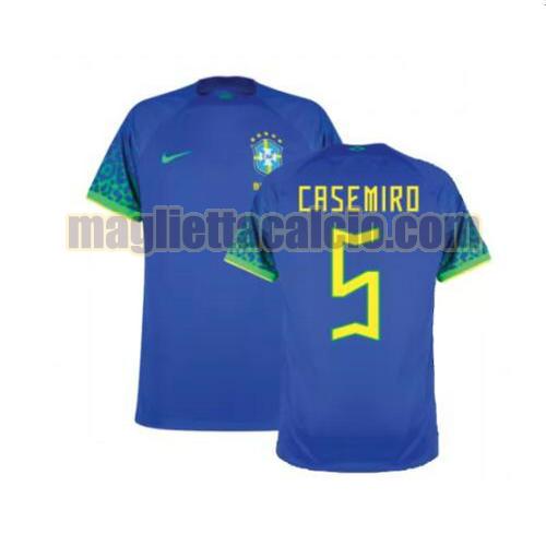 maglia casemiro 5 brasile uomo seconda 2022