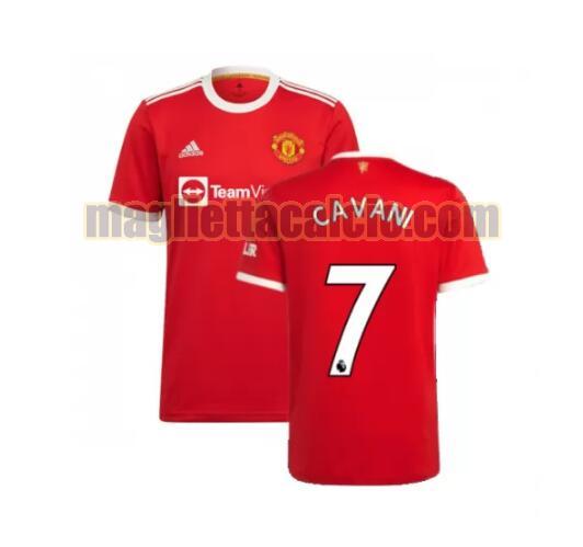 maglia cavani 7 manchester united uomo prima 2021-2022