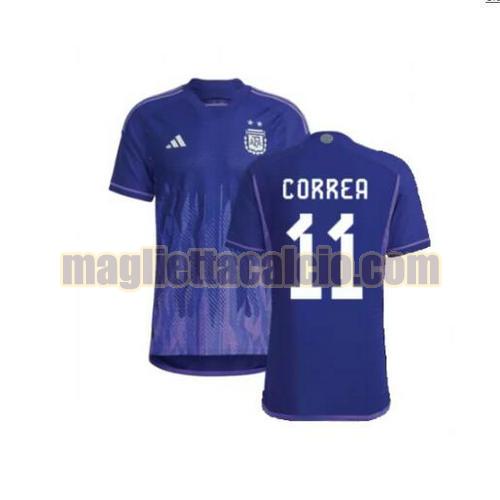 maglia correa 11 argentina uomo seconda 2022