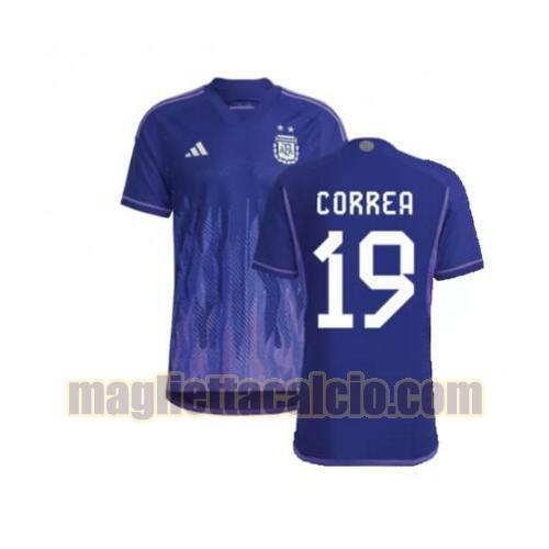 maglia correa 19 argentina uomo seconda 2022