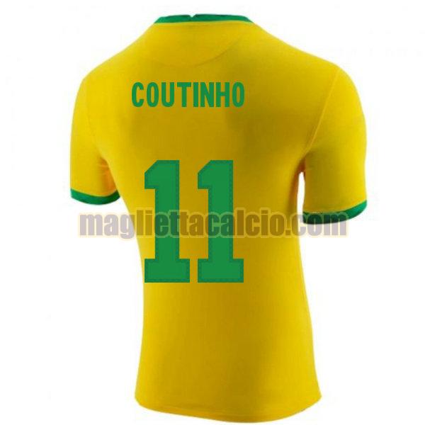 maglia coutinho 11 brasile uomo prima 2020-2021