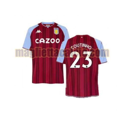 maglia coutinho 23 aston villa uomo prima 2021-2022