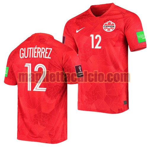 maglia cristian gutierrez 12 canada uomo prima 2022