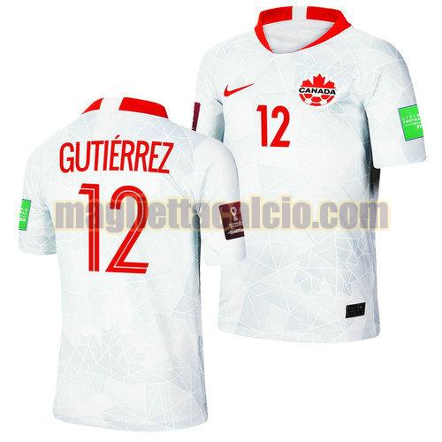 maglia cristian gutierrez 12 canada uomo seconda 2022