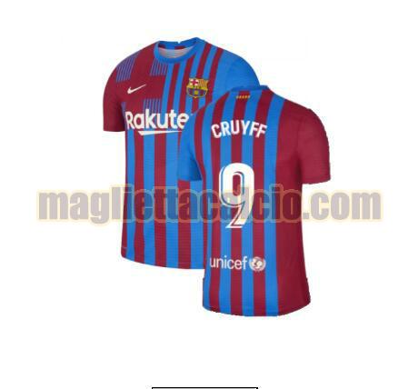 maglia cruyff 9 barcellona uomo prima 2021-2022
