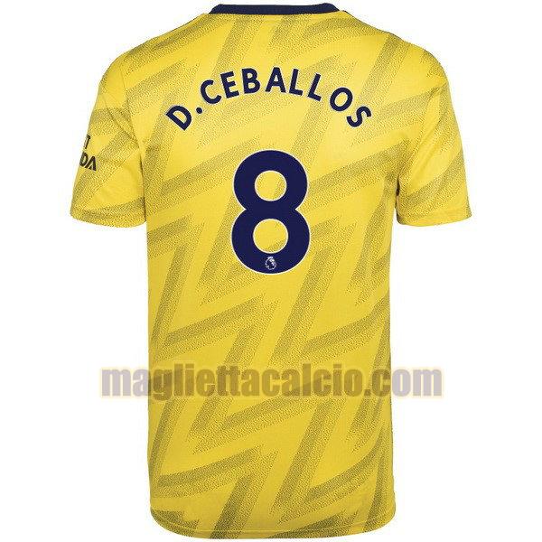 maglia d.ceballos 8 arsenal uomo seconda divise 2019-2020