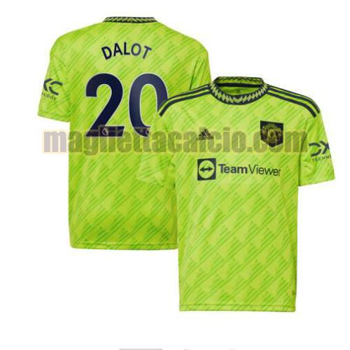 maglia dalot 20 manchester united uomo terza 2022-2023