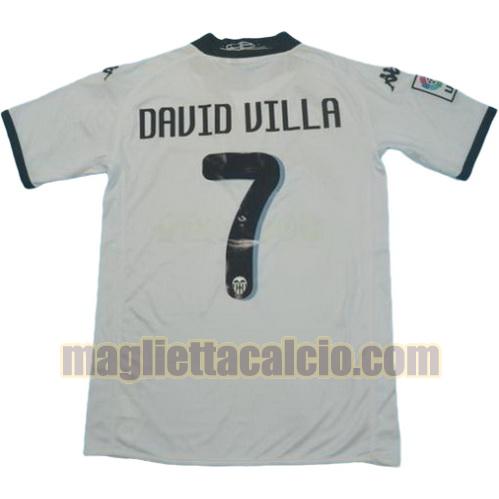 maglia david villa 7 valencia uomo prima divisa 2009-2010