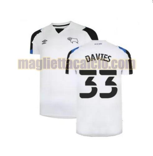 maglia davies 33 derby county uomo prima 2021-2022