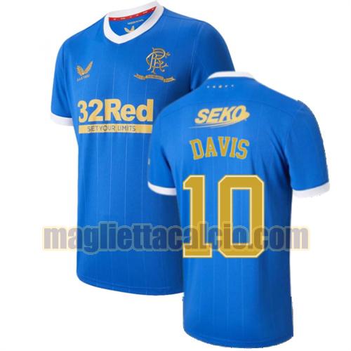 maglia davis 10 glasgow rangers uomo prima 2021-2022