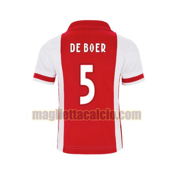 maglia de boer 5 ajax uomo prima 2020-2021