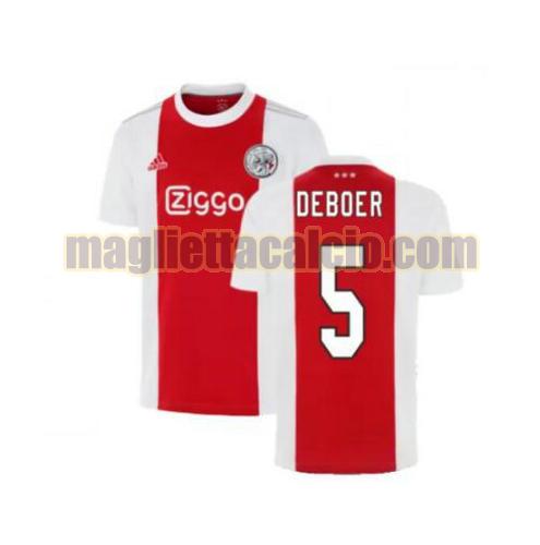 maglia de boer 5 ajax uomo prima 2021-2022