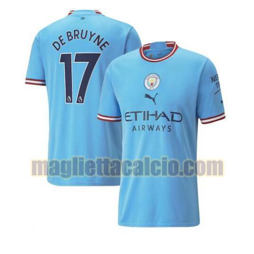 maglia de bruyne 17 manchester city uomo prima 2022-2023