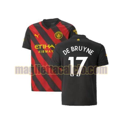 maglia de bruyne 17 manchester city uomo seconda 2022-2023