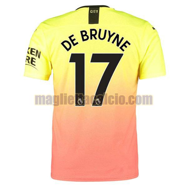 maglia de bruyne 17 manchester city uomo terza divise 2019-2020