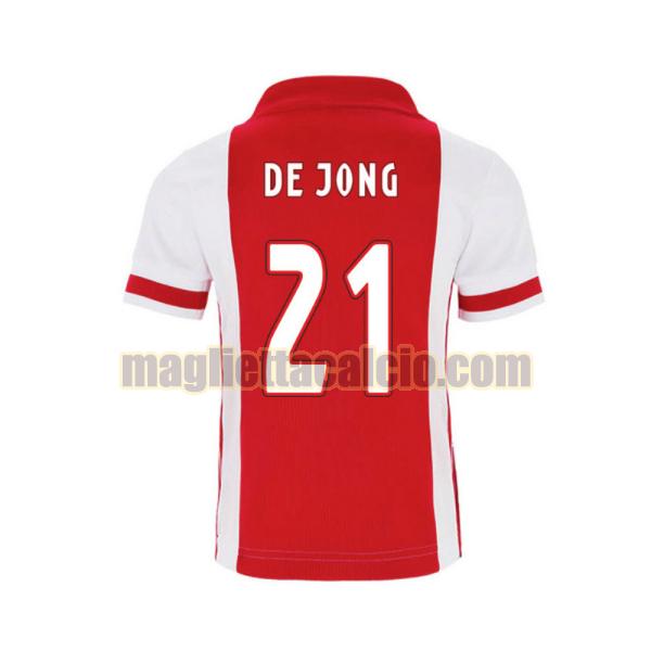 maglia de jong 21 ajax uomo prima 2020-2021