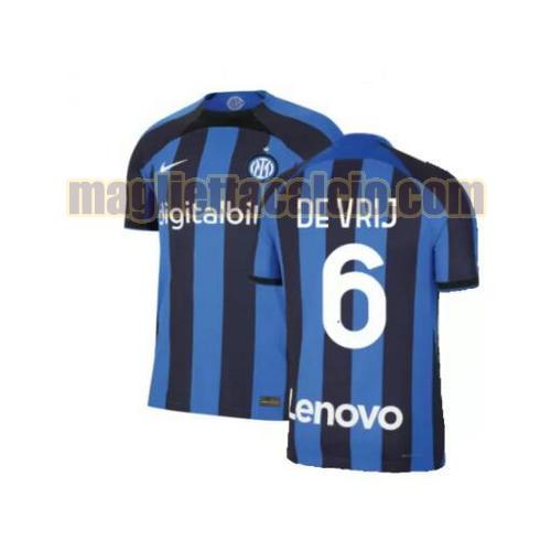 maglia de vrij 6 inter milan uomo prima 2022-2023