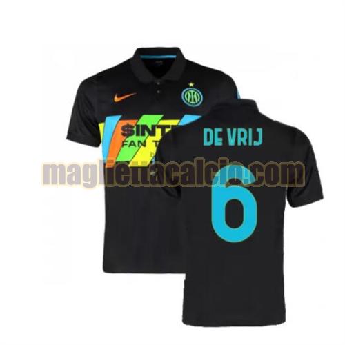 maglia de vrij 6 inter milan uomo terza 2021-2022