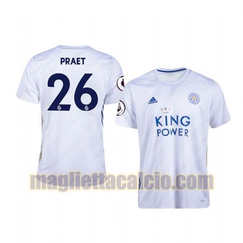 maglia dennis praet 26 leicester city uomo seconda 2020-2021