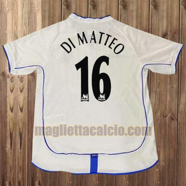 maglia dimatteo 16 chelsea uomo bianca seconda divisa 2001-2003