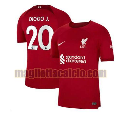 maglia diogo j. 20 liverpool uomo prima 2022-2023