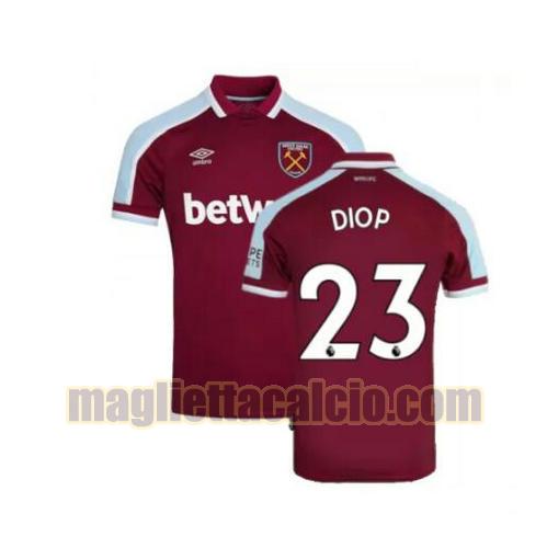 maglia diop 23 west ham united uomo prima 2021-2022