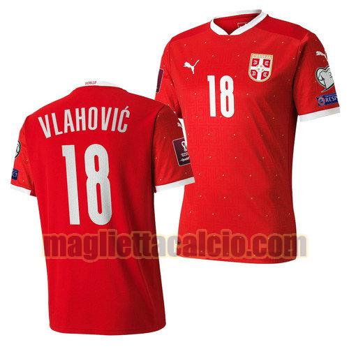 maglia dusan vlahovic 18 serbia uomo prima 2022