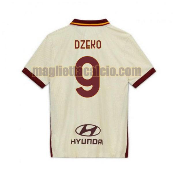 maglia dzeko 9 as roma uomo seconda 2020-2021