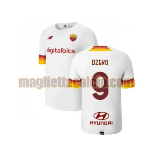 maglia dzeko 9 as roma uomo seconda 2021-2022