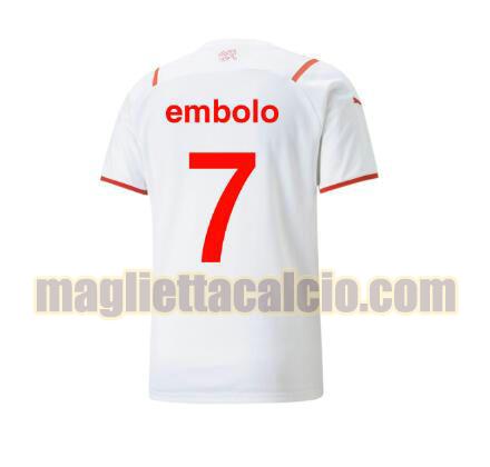 maglia embolo 7 svizzera uomo seconda 2021-2022