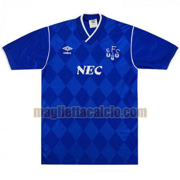 maglia everton uomo blu prima divisa 1986-1987