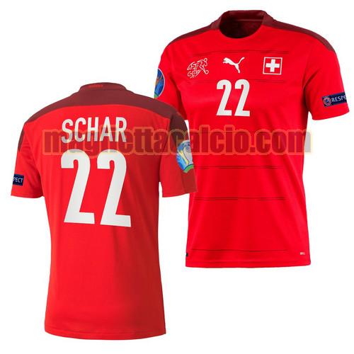 maglia fabian schar 22 svizzera uomo prima 2021-2022