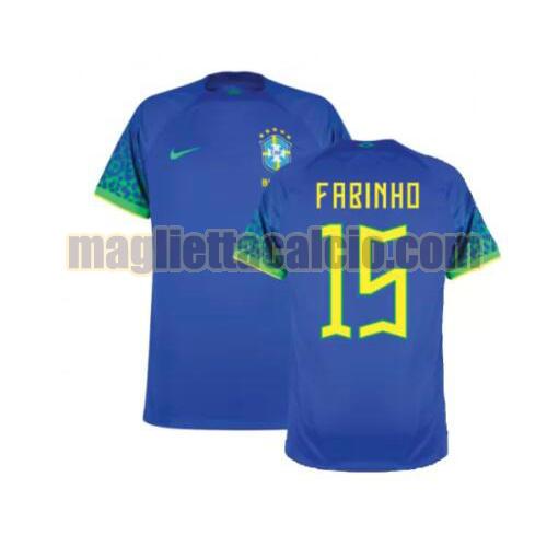 maglia fabinho 15 brasile uomo seconda 2022