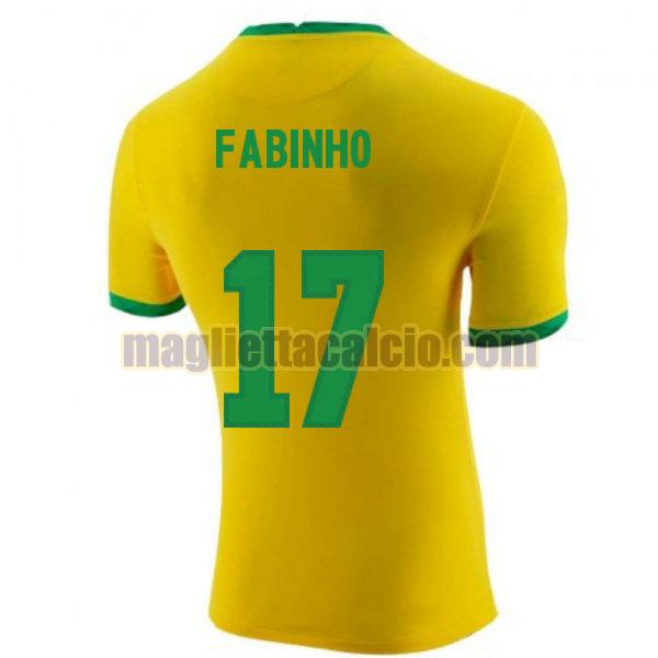 maglia fabinho 17 brasile uomo prima 2020-2021