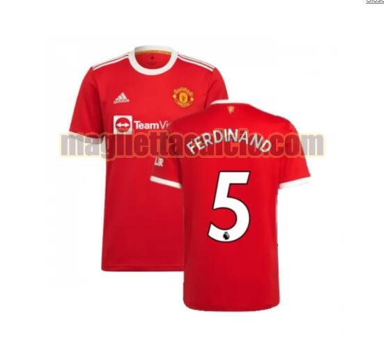 maglia ferdinand 5 manchester united uomo prima 2021-2022