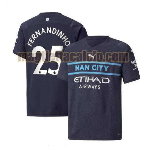 maglia fernandinho 25 manchester city uomo terza 2021-2022