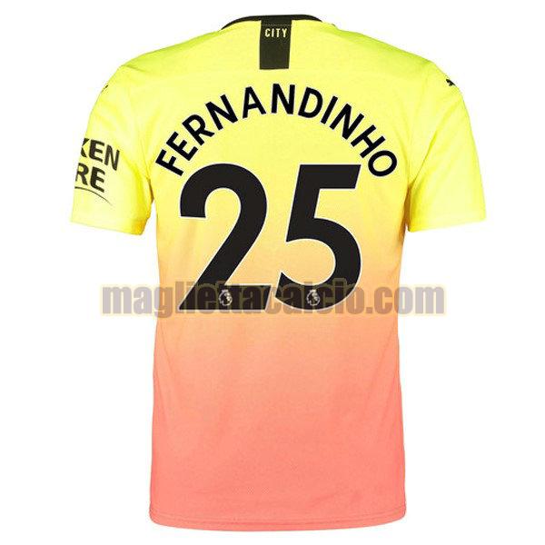 maglia fernandinho 25 manchester city uomo terza divise 2019-2020