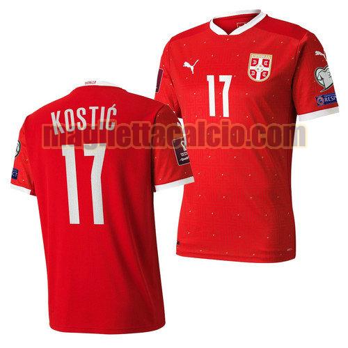 maglia filip kostic 17 serbia uomo prima 2022